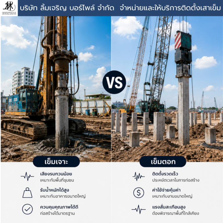เข็มเจาะvsเข็มตอก